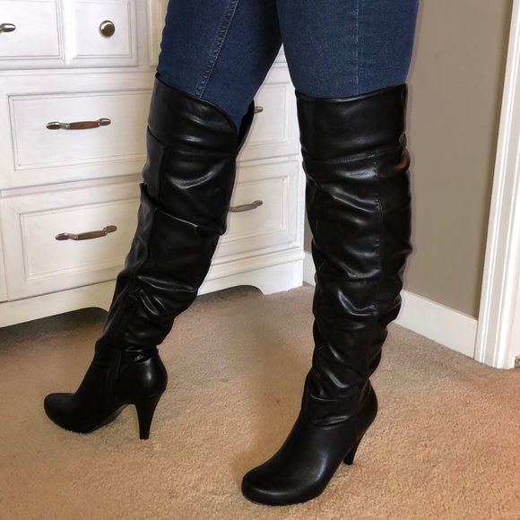 Call It Spring Shoes - Black over the knee boots